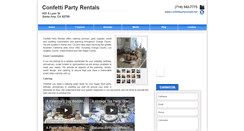 Desktop Screenshot of confettipartyrentals.net